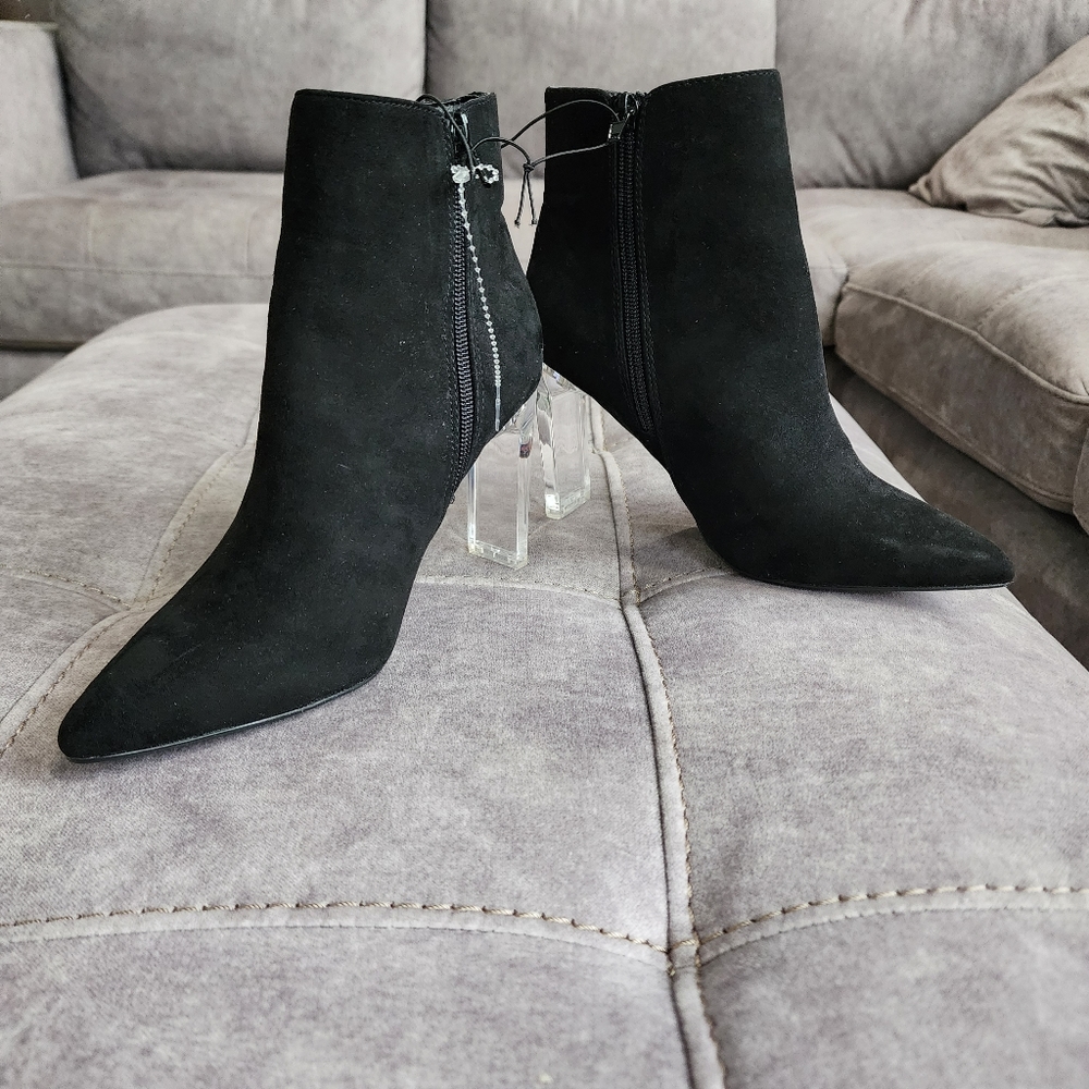 NEW Marc New York Clear Heel Boots Size 6M